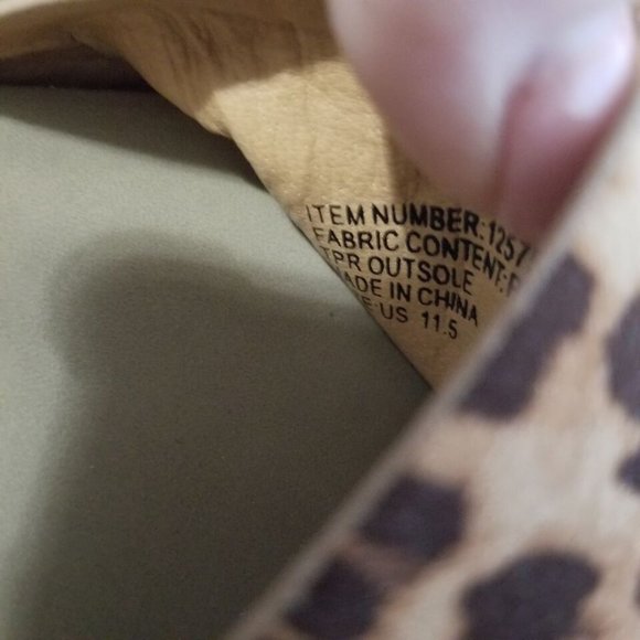 Torrid Womens Sandals 11.5 Leo Leopard Print Espadrille Platform Wide Width - Picture 3 of 4